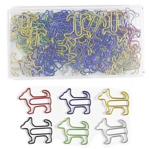 Lesezeichen/Büroklammern, buntes Welpe, großes Motiv für dekorative Hochzeiten, Postkarten, Einladungen, Büro, Schulbedarf (15) von Guochenxi168