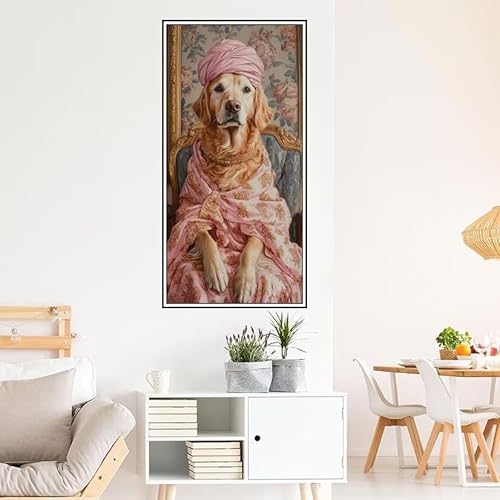 Abstrakt Malen Nach Zahlen Groß 120X60cm Malen Nach Zahlen Erwachsene Hund Malen Nach Zahlen Kinder, Knitterfreie Leinwand, Pinsels Und Acrylfarbe Diy Handgemalt Kit, Geschenke für Männer-z610 von Guofuos