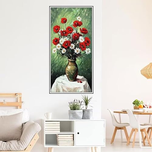 Blume Malen Nach Zahlen Groß 160X80cm Malen Nach Zahlen Erwachsene Abstrakt Malen Nach Zahlen Kinder, Knitterfreie Leinwand, Pinsels Und Acrylfarbe Diy Handgemalt Kit, Geschenke für Männer-z1294 von Guofuos