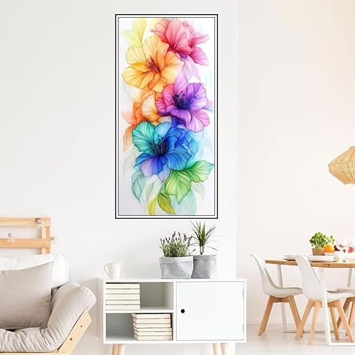 Farbe Malen Nach Zahlen Groß 120X60cm Malen Nach Zahlen Erwachsene Blume Malen Nach Zahlen Kinder, Knitterfreie Leinwand, Pinsels Und Acrylfarbe Diy Handgemalt öLgemäLde Kit, Geschenke für Männer-z640 von Guofuos