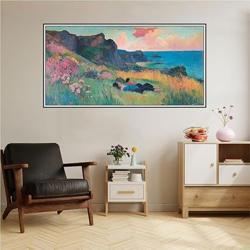 Landschaft Malen Nach Zahlen Groß 200X100cm Malen Nach Zahlen Erwachsene Paar Malen Nach Zahlen Kinder, Knitterfreie Leinwand, Pinsels Und Acrylfarbe Diy Handgemalt Kit, Geschenke für Männer-z154 von Guofuos