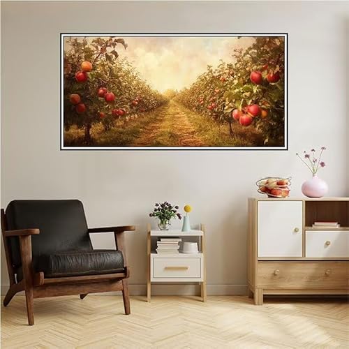 Landschaft Malen Nach Zahlen Groß 220X100cm Malen Nach Zahlen Erwachsene Bauernhof Malen Nach Zahlen Kinder, Knitterfreie Leinwand, Pinsels Und Acrylfarbe Diy Handgemalt Kit, Geschenke für Männer-z20 von Guofuos