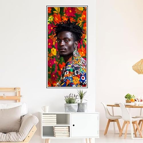 Malen Nach Zahlen Erwachsene Afrika Malen Nach Zahlen Mann Malen Nach Zahlen ab 9 Jahre Mädchen DIY Ölgemälde Bastelset Kit, Mit 3-Pinseln und Acrylfarbe für Geschenk Home Wand Décor 120X60cm-z573 von Guofuos