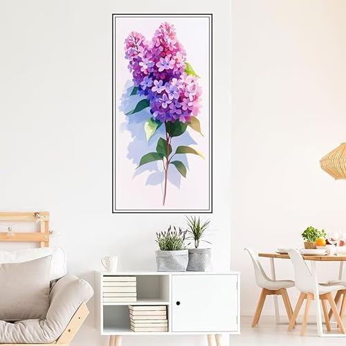 Malen Nach Zahlen Erwachsene Blume Malen Nach Zahlen Rosa Malen Nach Zahlen ab 9 Jahre Mädchen DIY Ölgemälde Bastelset Kit, Mit 3-Pinseln und Acrylfarbe für Geschenk Home Wand Décor 160X80cm-z496 von Guofuos