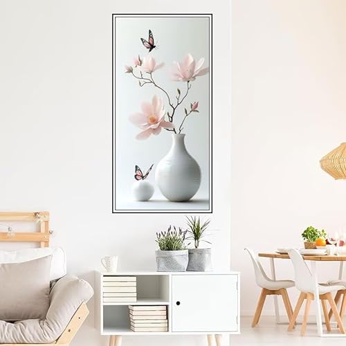 Malen Nach Zahlen Erwachsene Blume Malen Nach Zahlen Schmetterling Malen Nach Zahlen ab 9 Jahre Mädchen DIY Ölgemälde Bastelset Kit, Mit 3-Pinseln und Acrylfarbe für Geschenk Wand Décor 160X80cm-z646 von Guofuos