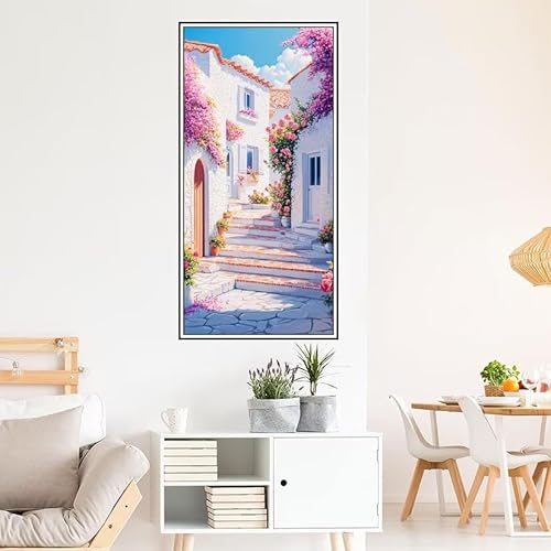 Malen Nach Zahlen Erwachsene Italien Malen Nach Zahlen Stadt Malen Nach Zahlen ab 9 Jahre Mädchen DIY Ölgemälde Bastelset Kit, Mit 3-Pinseln und Acrylfarbe für Geschenk Home Wand Décor 140X70cm-z1323 von Guofuos