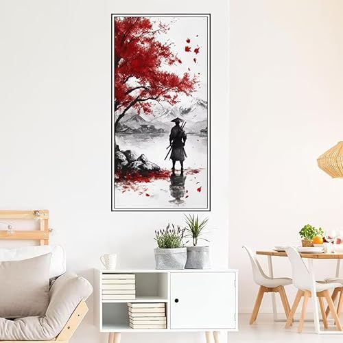 Malen Nach Zahlen Erwachsene Japan Malen Nach Zahlen Mann Malen Nach Zahlen ab 9 Jahre Mädchen DIY Ölgemälde Bastelset Kit, Mit 3-Pinseln und Acrylfarbe für Geschenk Home Wand Décor 40X20cm-z1253 von Guofuos