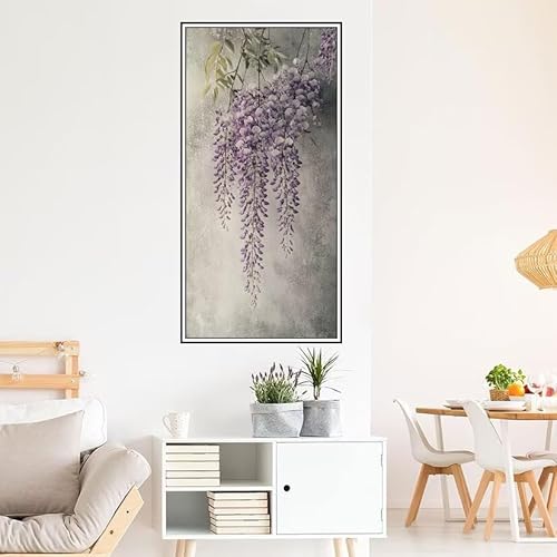 Malen Nach Zahlen Erwachsene Landschaft Malen Nach Zahlen Blume Malen Nach Zahlen ab 9 Jahre Mädchen DIY Ölgemälde Bastelset Kit, Mit 3-Pinseln und Acrylfarbe für Geschenk Wand Décor 120X60cm-z1026 von Guofuos