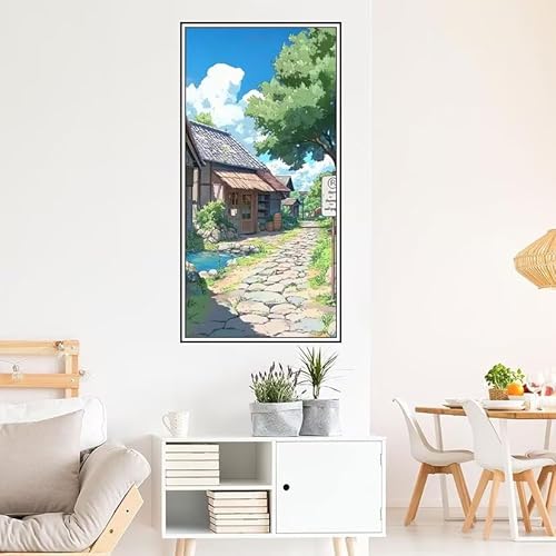 Malen Nach Zahlen Erwachsene Landschaft Malen Nach Zahlen Stadt Malen Nach Zahlen ab 9 Jahre Mädchen DIY Ölgemälde Bastelset Kit, Mit 3-Pinseln und Acrylfarbe für Geschenk Wand Décor 140X70cm-z1181 von Guofuos