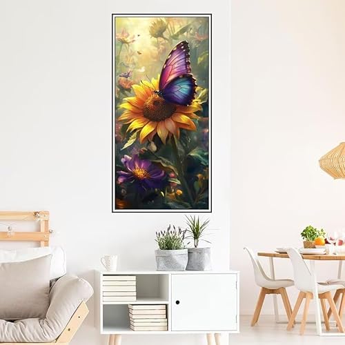 Malen Nach Zahlen Erwachsene Tier Malen Nach Zahlen Blume Malen Nach Zahlen ab 9 Jahre Mädchen DIY Ölgemälde Bastelset Kit, Mit 3-Pinseln und Acrylfarbe für Geschenk Home Wand Décor 160X80cm-z1047 von Guofuos