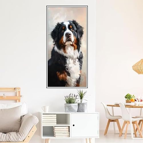 Malen Nach Zahlen Erwachsene Tier Malen Nach Zahlen Hund Malen Nach Zahlen ab 9 Jahre Mädchen DIY Ölgemälde Bastelset Kit, Mit 3-Pinseln und Acrylfarbe für Geschenk Home Wand Décor 120X60cm-z572 von Guofuos