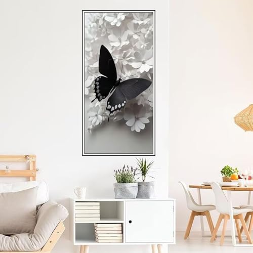 Malen Nach Zahlen Erwachsene Tier Malen Nach Zahlen Schmetterling Malen Nach Zahlen ab 9 Jahre Mädchen DIY Ölgemälde Bastelset Kit, Mit 3-Pinseln und Acrylfarbe für Geschenk Wand Décor 140X70cm-z643 von Guofuos