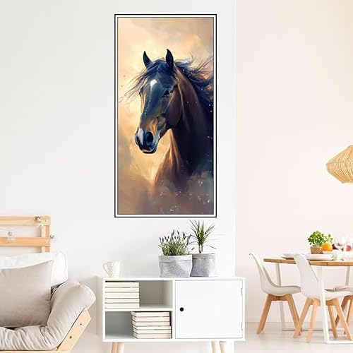 Malen Nach Zahlen Erwachsene Tier Malen Nach Zahlen Tiere Malen Nach Zahlen ab 9 Jahre Mädchen DIY Ölgemälde Bastelset Kit, Mit 3-Pinseln und Acrylfarbe für Geschenk Home Wand Décor 120X60cm-z561 von Guofuos