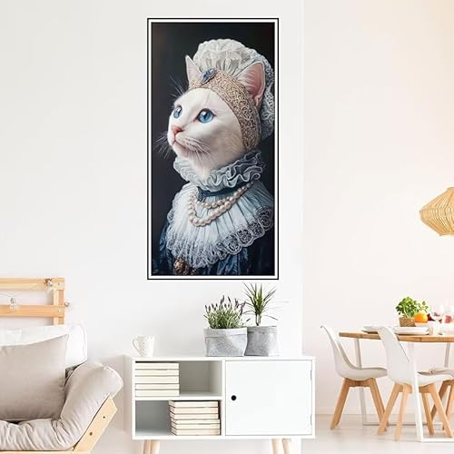 Tier Malen Nach Zahlen 90X45cm Malen Nach Zahlen Erwachsene Katze Malen Nach Zahlen Kinder, Knitterfreie Leinwand, Pinsels Und Acrylfarbe Diy Handgemalt öLgemäLde Kit, Geschenke für Männer-z1275 von Guofuos