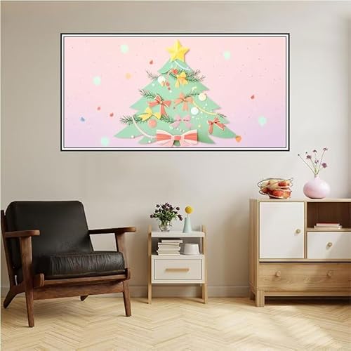 Weihnachten Malen Nach Zahlen Groß 220X100cm Malen Nach Zahlen Erwachsene Karikatur Malen Nach Zahlen Kinder, Knitterfreie Leinwand, Pinsels Acrylfarbe Diy Handgemalt Kit, Geschenke für Männer-z109 von Guofuos