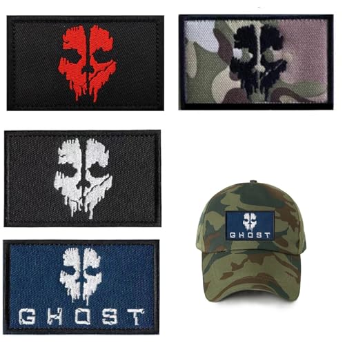 Gurxi 4 Stück Patches Klett Militär Klett Patch Punisher Patch Skull Patches Klett Patches Tactical Airsoft Patch Klett Klettpatches Klett Patches Punisher Für Rucksäcke Taktische Kleidung Hut von Gurxi