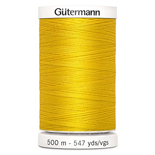 Gutermann 0106 Nähgarn, Polyester, 500 m, Goldgelb, 5.5 x 3 x 3 cm von Gutermann