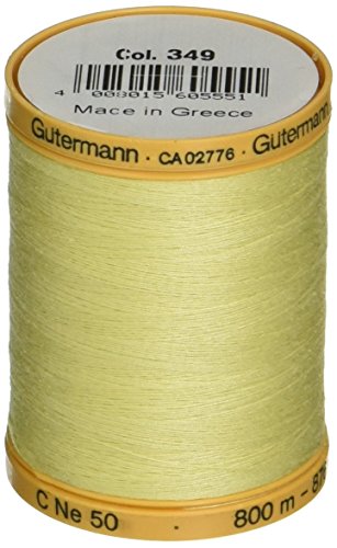 Gutermann 800 m natürlicher Baumwollfaden, Buttercreme von Gütermann