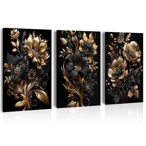 3 Stück Diamond Painting blumen für Erwachsene, Diamond Painting Kits for Adults, Diamond Painting Erwachsene zum Basteln, Diamant Malerei für Haus Dekoration, DIY diamond painting set (30*40cm) von Gutluz