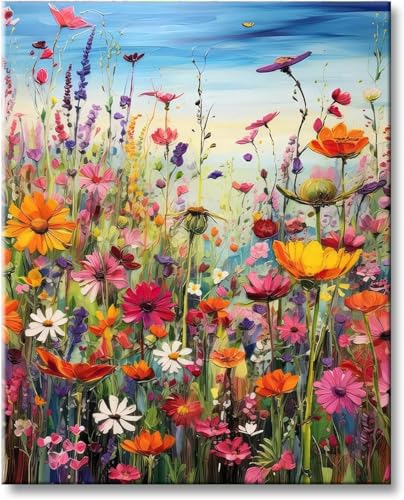 Gutluz 40X50CM Diamond Painting Erwachsene Blumen 5D Diamond-Painting Blume Diamant Painting Bilder Blumen Diamond-Painting Kit als Geschenke Bastelset Erwachsene Diamond Art von Gutluz