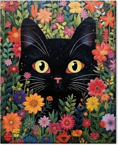 Gutluz Malen nach Zahlen Erwachsene Kinder Blumen Katzen - Paint by Numbers Kids Cats - cheerful painting Kits Meer - Malen Nach Zahlen Erwachsene Leinwand Pinsel Malen nach Zahlen Kinder(CD149) von Gutluz