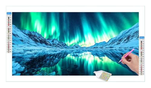 Landschaft Dachboden Diamond Painting Erwachsene Groß XXL 40x20cm, DIY 5D Diamant Painting Bilder, Diamant Kunst Malerei Stickerei Kreuzstich Set, Diamond Painting fur Wohnzimmer Wanddeko Y-137 von Guuogxan