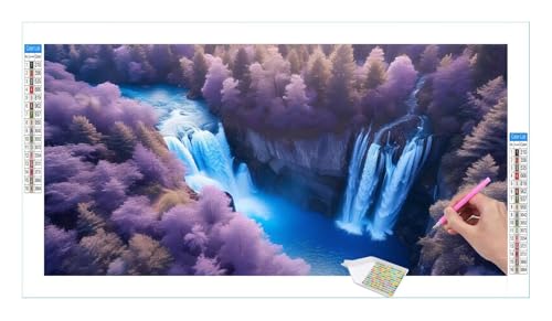 Landschaft Diamond Painting Erwachsene Groß XXL 160x80cm, DIY 5D Diamant Painting Bilder, Diamant Kunst Malerei Stickerei Kreuzstich Set, Diamond Painting fur Wohnzimmer Schlatimmer Wanddeko Y-134 von Guuogxan