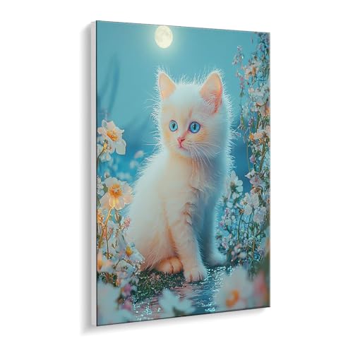 Malen Nach Zahlen Erwachsene, Mond Katze Bastelset GemäLde,Kreativ Set für Erwachsene Anfänger, DIY GemäLde Kit mit Pinsel und Acrylfarbe Als Geschenk für Wanddeko, Ohne Rahmen 100 x 130 cm u-779 Malen Nach Zahlen Erwachsene, Mond Katze Bastelset GemäLde,Kreativ Set für Erwachsene Anfänger, DIY GemäLde Kit mit Pinsel und Acrylfarbe Als Geschenk für Wanddeko, Ohne Rahmen 100 x 130 cm u-779 von Guuogxan