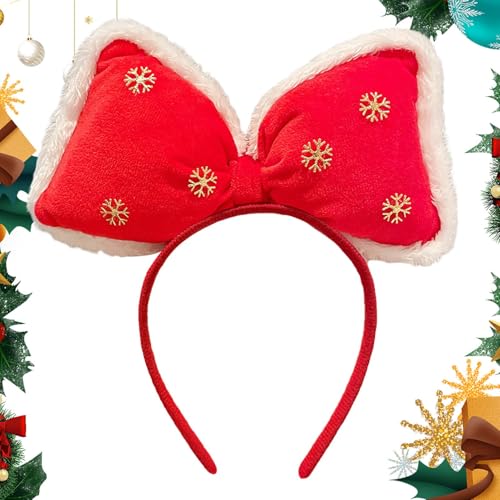 Guvbkfaw Süße Weihnachtsstirnbänder,Niedliche Weihnachtsstirnbänder für Mädchen - Weihnachts-Haar-Kopfbedeckung,Children's Place Photo Prop Booth Stirnbänder Mädchen für Weihnachtsfeierzubehör von Guvbkfaw