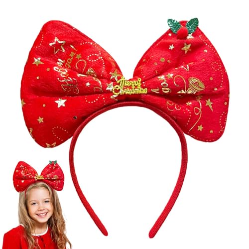 Guvbkfaw Weihnachts-Kopfbedeckungen, Weihnachtsfeier-Stirnbänder, Weihnachts-Haar-Kopfbedeckung, Children's Place Photo Prop Booth Stirnbänder Mädchen für Weihnachtsfeierzubehör von Guvbkfaw