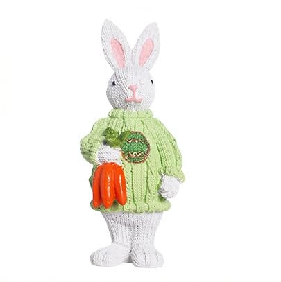 Guvixumi osterhasen figurenosterdekoration Stehende Hasenfigur Deko Hasen Figuren für OsterfeiernOsterschmuck für Osterdekoration osterhasen Figuren Frohe Ostern Dekoration osterfiguren(Grün) von Guvixumi