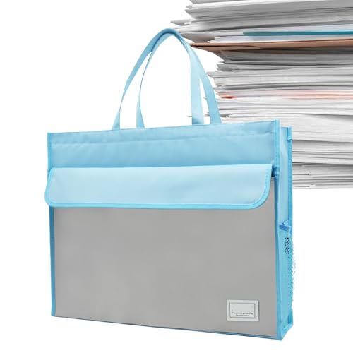 Document Bag | A3 File Tote Bag with Handle | Large Capacity Portable Storage Handbag for Documents, Maps, Magazines, News, Office, School, Travel, File Organization and Protection von Gvblkq