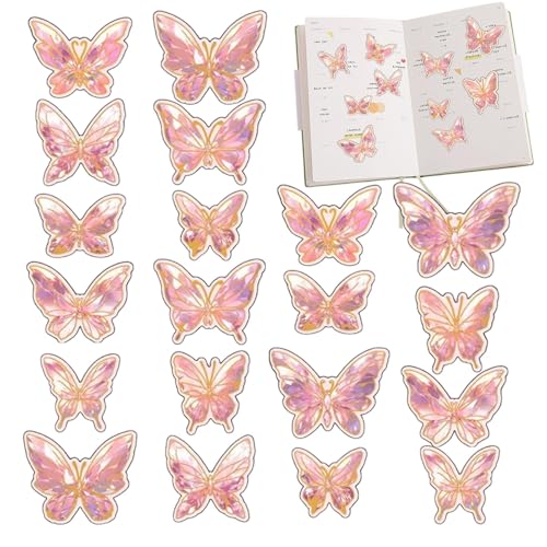 Gvblkq 3D Butterfly Wall Decor, Butterfly Wall Stickers Decals, Mural Art Butterfly Decals, Creative Wall Butterfly Stickers, Scrapbooking Butterfly Crafts, Laptop Butterfly Art Decals, Kids Room von Gvblkq