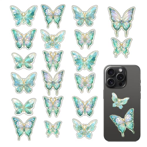 Gvblkq 3D Butterfly Wall Decor, Wall Mural Butterfly Stickers, Butterfly Art Decals, Scrapbooking Butterfly Stickers, Butterfly Laptop Decals, Kids Room Butterfly Stickers, Bedroom Wall Butterflies von Gvblkq