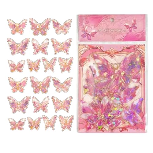 Gvblkq 3D Butterfly Wall Decor, Wall Mural Butterfly Stickers, Butterfly Art Decals, Scrapbooking Butterfly Stickers, Butterfly Laptop Decals, Kids Room Butterfly Stickers, Bedroom Wall Butterflies von Gvblkq