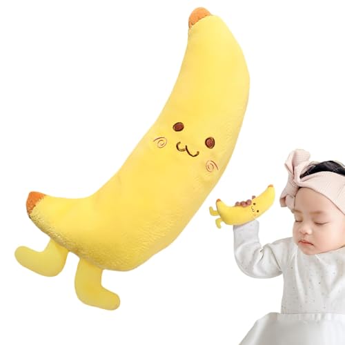 Gvblkq Developmental Hand Grip Toy for Toddler, Plush Banana Doll Fine Motor Skills Toy, Sleep Soother Toy for, Baby Grip Toy for Boys and Girls, Interactive Development Toy for Kids, von Gvblkq