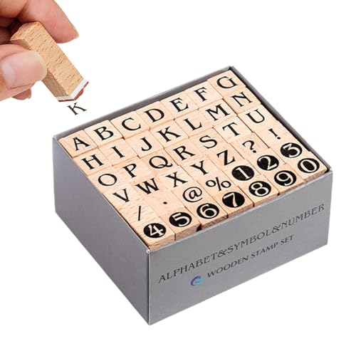 Wooden Stamps, Wood Rubber Stamp for Card Making, Portable Art Crafts Rubber Stamp Signet Kit for Adults, All Ages, Friends, Kids, Family, Creative Crafting 2.99x2.56x1.42 in von Gvblkq