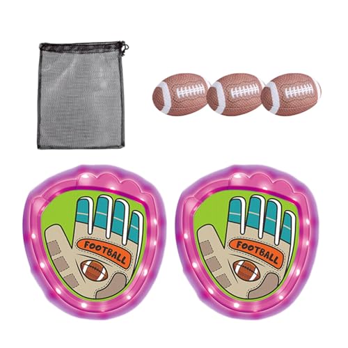 Klettballspiel Wurf Und Fangball Baseball Spielzeug Set Mit 2 Handschuhen Und 3 Weichen Baseballs, Lustiges Fangballspiel Für Kinder Im Alter Von 3 Bis 12 Jahren, Baseballtraining Für Anfänger von Gwtdtoad