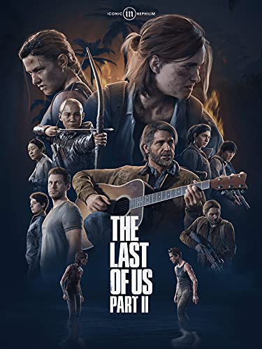 GwyaKawaru 5D DIY Diamond Painting Game Poster – The Last of Us – Realistischer, runder Bohrer, Kreuzstich, 40 x 55 cm, Harz, Leinwand, nicht faltbar, für Jugendliche und Erwachsene von GwyaKawaru