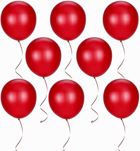 Gxhong 100 Stück Luftballons Rot, 12 Zoll Latex Ballons für Helium, Abschluss Ballons Hochzeits Luftballons für Hochzeitsdeko Party Deko Rot von Gxhong