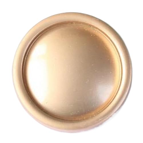 Runde glänzende Metallknöpfe für Mäntel, 15 - 30 mm, verschiedene Größen, handgenähte Nähknöpfe für Männer und Frauen (Gold, 22 mm, 6 Stück) von Gyuuio