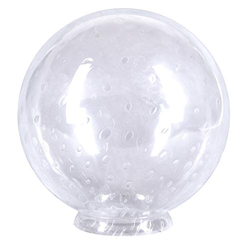 Kugelglas m.Kragen Ø 250mm Lampenglas Ersatzglas Rund Glas Kugel Blasenglas Transparent Blasenglas von H4L