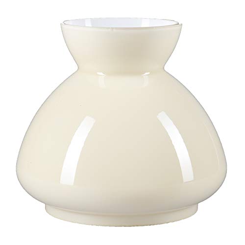 Lampenglas Ø 98mm Petroleumlampe Beige Ersatzglas Glasschirm Leuchtenglas rund E27 120mm Höhe von H4L