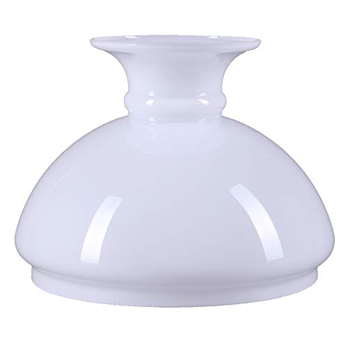 Lampenglas Weiß Petroleumlampe Ersatzglas Ø 154mm Vestaschirm Leuchtenglas Glasschirm E27 Opalglas von H4L