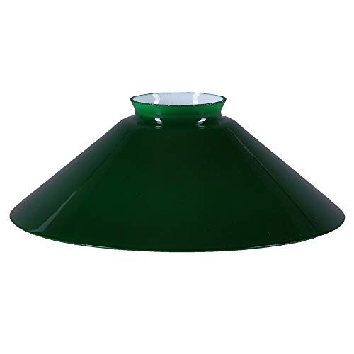 Schusterschirm Grün Ø 200mm Lampenglas Ersatzglas Schusterglas Opalglas E27 von H4L