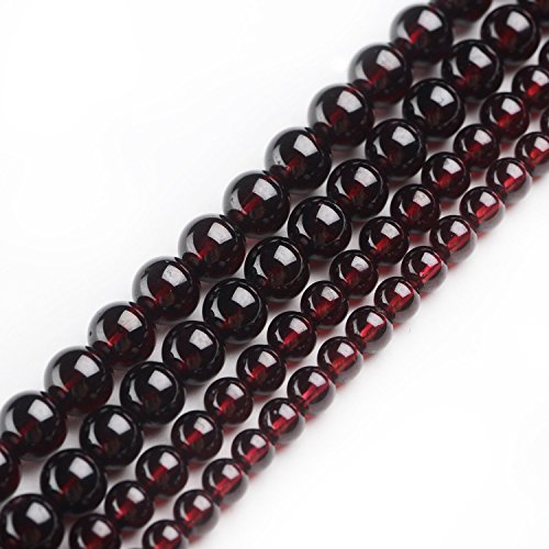 2 mm 3 mm 4 mm Rund Granat Perlen Lose Edelstein Perlen Strang 38,1 cm Schmuckherstellung Perlen 3mm rot von HAAMIIQII