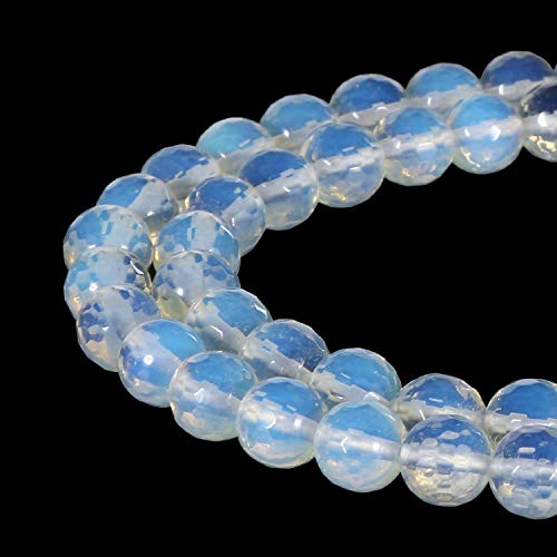 4 mm 6 mm 8 mm 10 mm Facettiert Weiss Opal Perlen Lose Edelstein Perlen für Schmuckherstellung Strand 38,1 cm 4mm weiß von HAAMIIQII