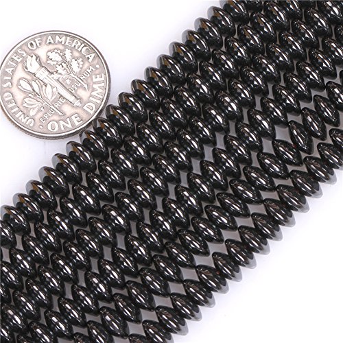 HAAMIIQII 110pcs 10mm Natürliche Schwarze Hämatit Lose Edelstein Perlen Rondelle Form Abstandsstein Perlen für Schmuck Herstellung DIY Armband Halskette HAAMIIQII 110pcs 10mm Natürliche Schwarze Hämatit Lose Edelstein Perlen Rondelle Form Abstandsstein Perlen für Schmuck Herstellung DIY Armband Halskette von HAAMIIQII