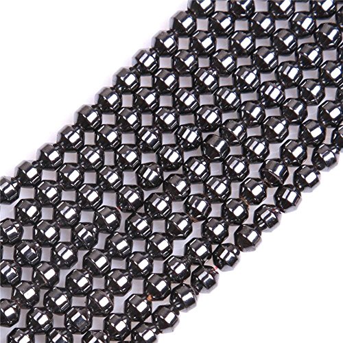 HAAMIIQII 45pcs 8mm Natürliche Schwarze Hämatit Lose Edelstein Perlen Kugelform Abstandsstein Perlen für Schmuck Herstellung DIY Armband Halskette von HAAMIIQII