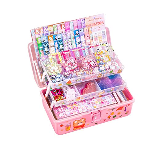 HADAVAKA Goo Card Sticker Set Kinderspielzeug Zum Basteln, Card Diy Set Dekoratives Set Hängende Ornamente Materialien, Bunte Anhänger Niedliche Karte Spielzeug Kartenaufkleber Set (457 PCS) von HADAVAKA